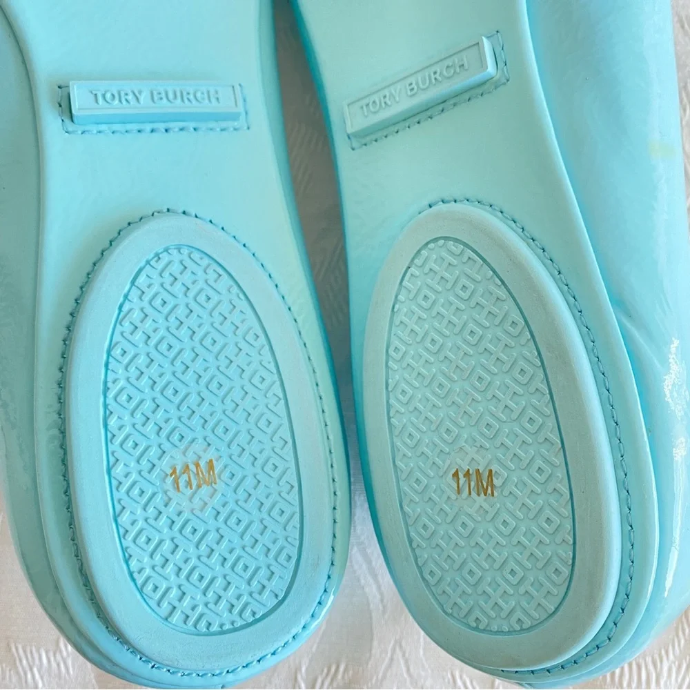 Tory Burch Blue Minnie Travel Ballet